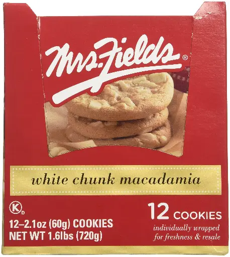 [50534] MRS. FIELDS WHITE MACADAMIA COOKIES 12CT/720G