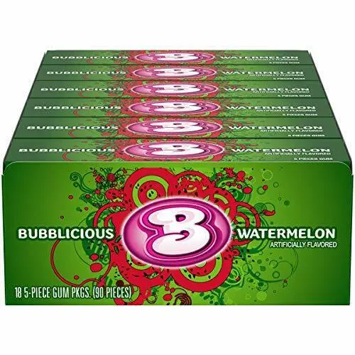 [073390051310] BUBLICIOUS WATERMELON GUM 18CT