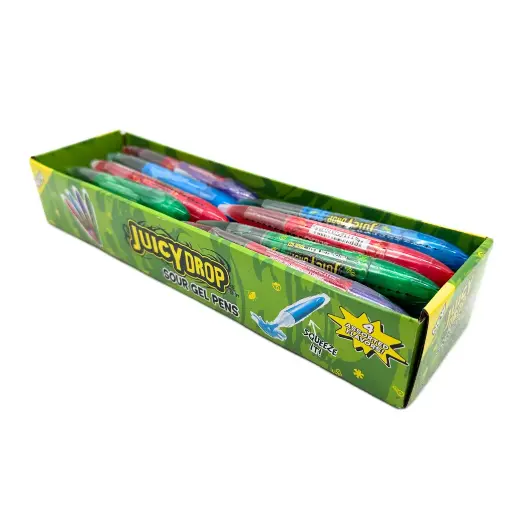 [5009] JUICY DROP SOUR GEL PENS 4 FLAV / 24CT