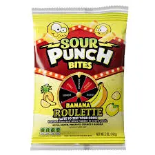 [1836] SOUR PUNCH BITES BANANA ROULETTE 142G