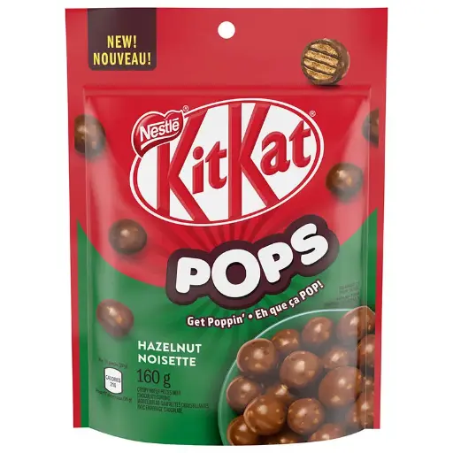 [059800746878] KITKAT HAZELNUT POPS POUCH 160G