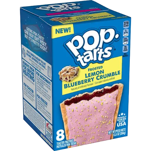 [038000292545] POPTARTS FROSTED LEMON BLUEBERRY CRUMBLE 8PK