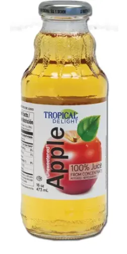 TROPICAL DELIGHT APPLE JUICE 473ML/12CT