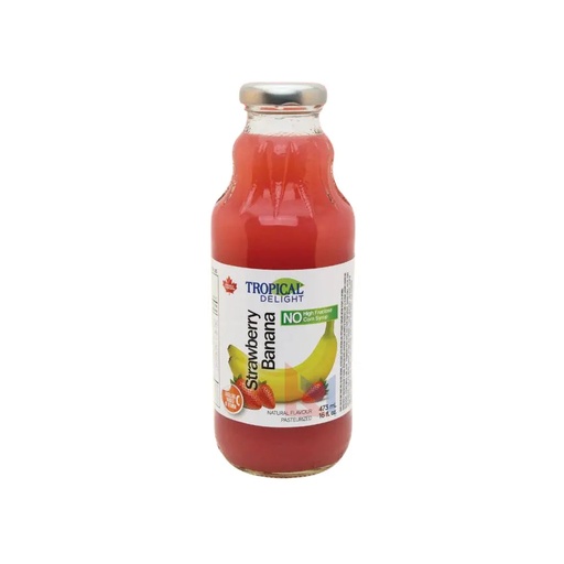 [686234123304] TROPICAL DELIGHT STRAWBERRY BANANA 473ML/12CT