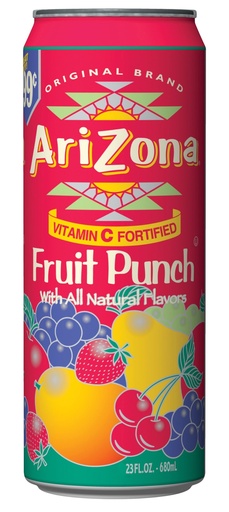 [613008766801] ARIZONA FRUIT PUNCH 680ML/24PK (CA)