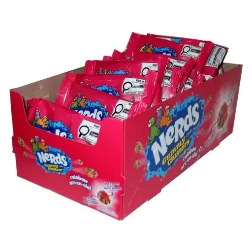 [079200185084] NERDS GUMMY CLUSTER RAINBOW 45G/20CT