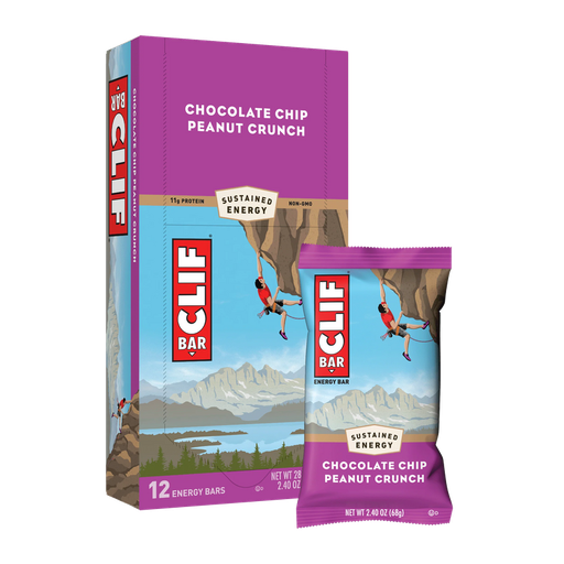 CLIF BAR CHCO CHIP PEANUT 68G/12CT