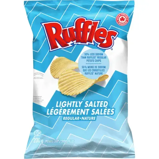 [060410047224] RUFFLES LIGHTLY SALTED 200g