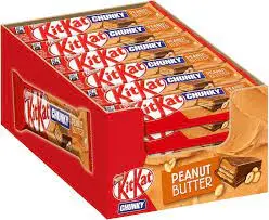 [3081] KITKAT CHUNKY PEANUT BUTTER 68G/24CT 