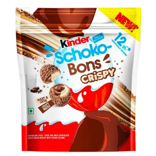 [8000500418482] KINDER SCHOKO BONS CRISPY 12CT (INDIA)