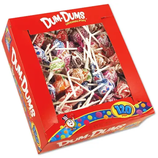 [030800000665] DUM DUMS ORIGINAL MIX POPS 120CT