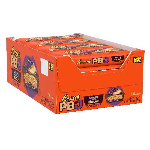 [5126] REESE'S PB & J GRAPE BIG CUP KING SIZE 79G/16CT (US)