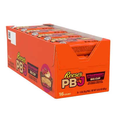 [034000250172] REESE'S PB & J STRAWBERRY BIG CUP 39G/16CT
