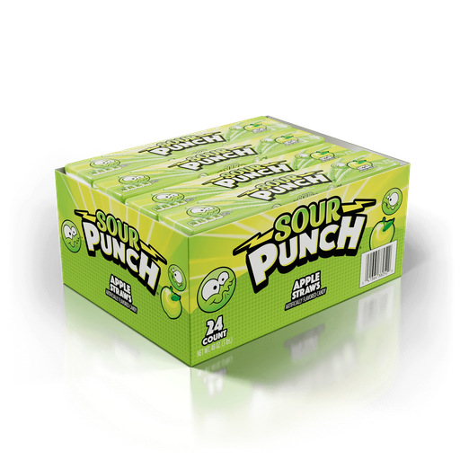 SOUR PUNCH APPLE STRAWS 48OZ / 24CT