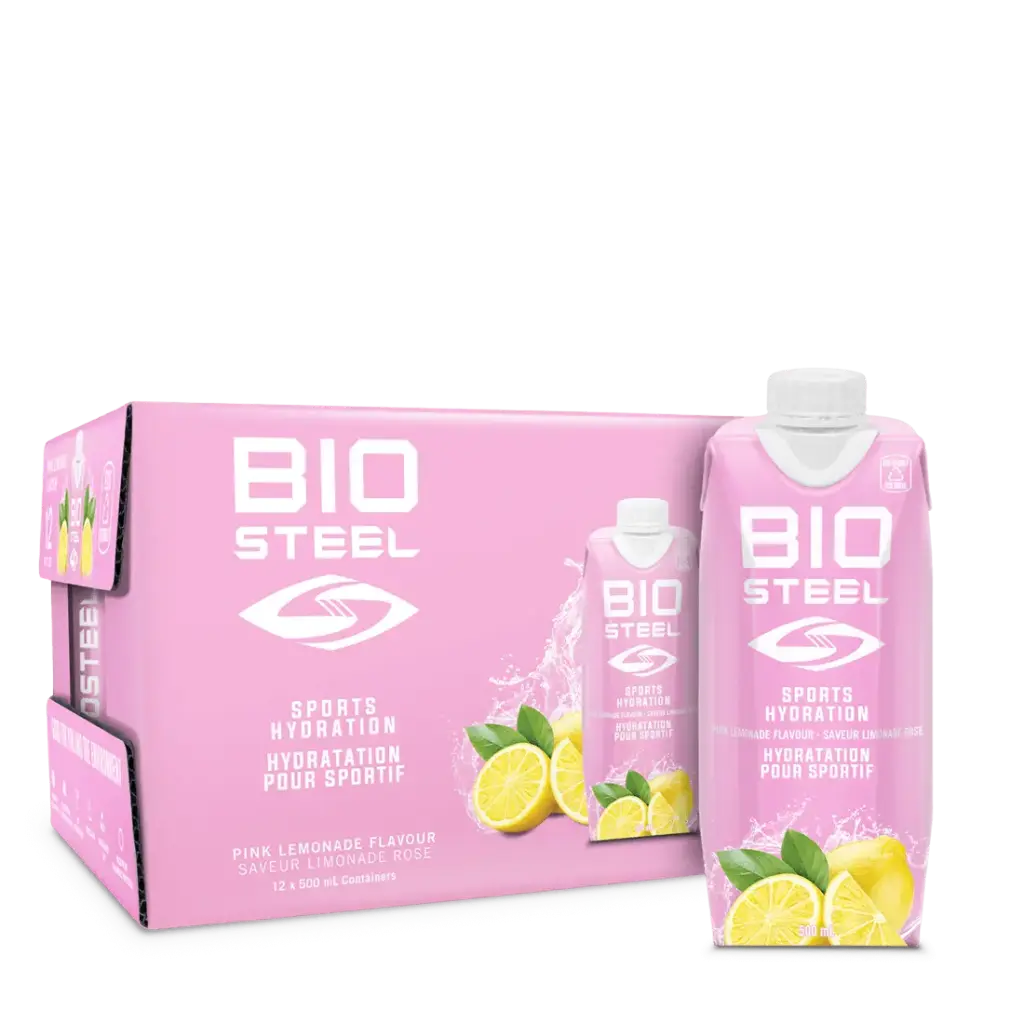 BIO STEEL PINK LEMONADE 500ML/12CT | Murray Wholesale