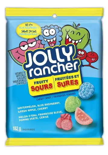 [066259043700] JOLLY RANCHER FRUITY SOURS 182G