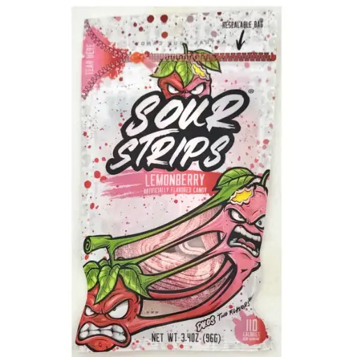 [2527..] SOUR STRIPS LEMONBERRY 96G 