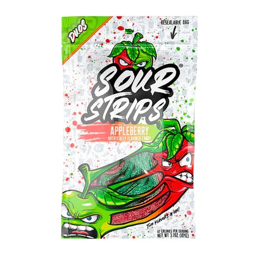 [0593..] SOUR STRIPS APPLEBERRY 96G 