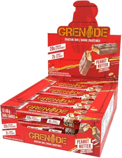 [31302] GRENADE PEANUT BUTTER PROTIEN BAR 60G/12CT 