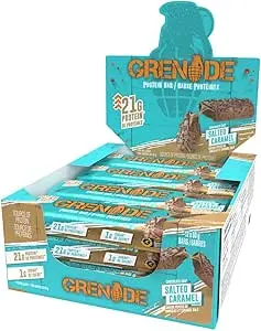 [847534004278] GRENADE SALTED CARAMEL PROTIEN BAR 60G/12CT