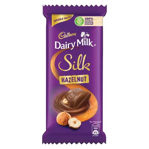 CADBURY DAIRY MILK SILK HAZELNUT 50G (INDIA)
