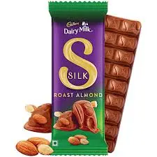 CADBURY DAIRY MILK SILK ROAST ALMOND 58G/24CT (INDIA) 