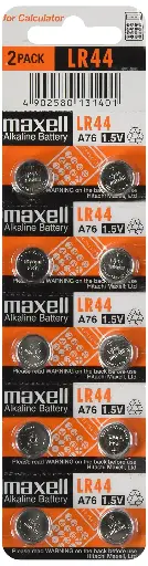 MAXELL BATTERIES LR44 /10PK    