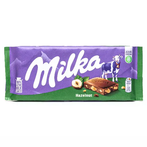 MILKA HAZELNUT 100G