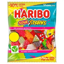 HARIBO SOUR SPARKS 154G (UK)