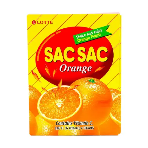 [8801056936129] LOTTE SAC SAC ORANGE 238ML / 12CT