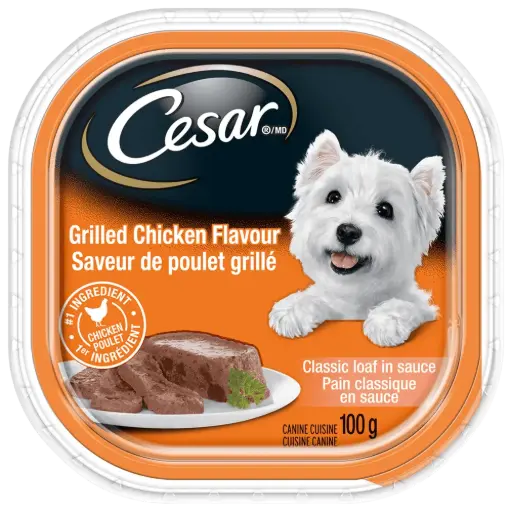 CESAR GRILLED CHICKEN FLVR 100G