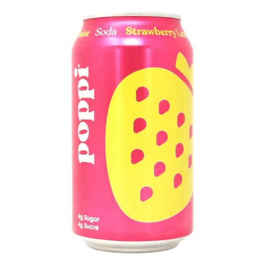 POPPI STRAWBERRY LEMON 355ML/12CT