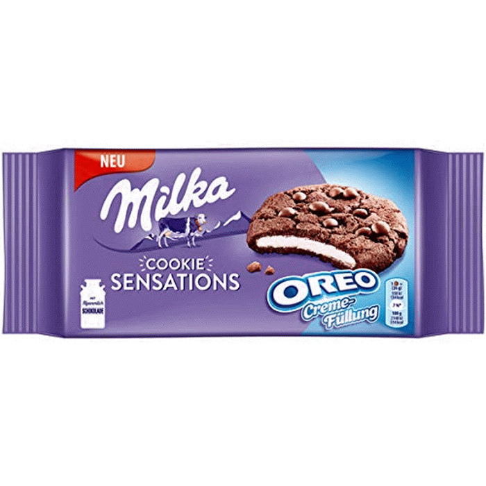 [7622201401900] MILKA SENSATIONS COOKIES OREO CREME 156G
