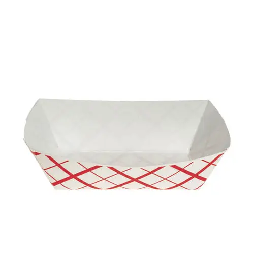 [017779087019] RED FOOD TRAY 1LB 1000CT