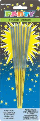 [45263] BIRTHDAY SPARKLERS / 8PK