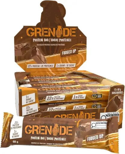 GRENADE FUDGE UP PROTIEN BAR 60G/12CT
