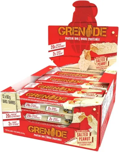 GRENADE SALTED PEANUT PROTIEN BAR 60G/12CT