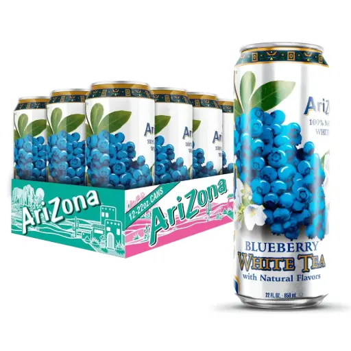 [613008773076] ARIZONA BLUEBERRY WHITE TEA 22OZ/24CT (US)