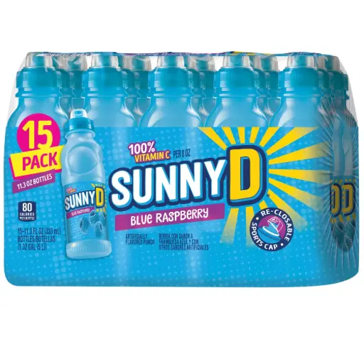 [3721] SUNNY D BLUE RASPBERRY 333ML/15CT (US)