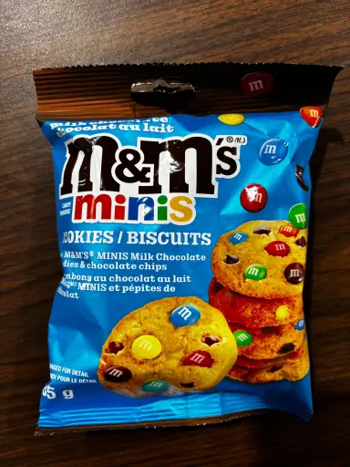 M&M MINIS COOKIES BISCUITS 85G 