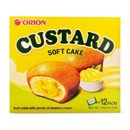 [OP103] ORION CUSTARD SOFT CAKE 276G/12CT 