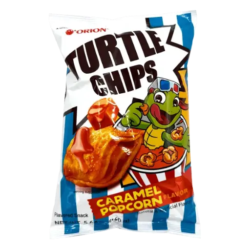 [OC328C] ORION TURTLE CHIPS CARAMEL POPCORN 160G  
