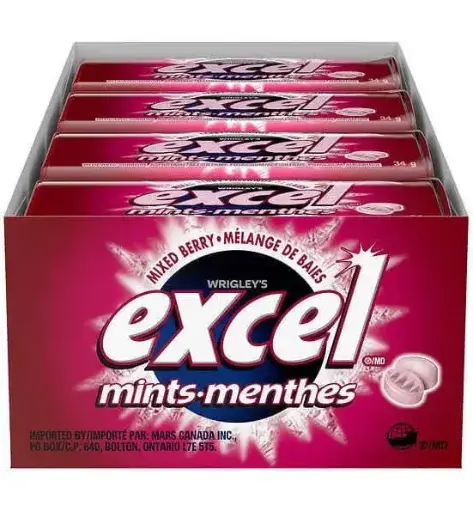EXCEL MINT MIXED BERRY /8PK 