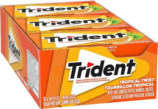 [199105] TRIDENT SUPERPACK TROPICAL 12X14PCS