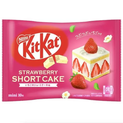[4902201182867] KIT KAT STRAWBERRY SHORTCAKE WAFER MINI BAR 10CT
