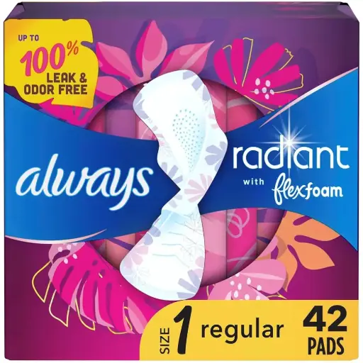 [037000545019] ALWAYS RADIANT PADS /13PK