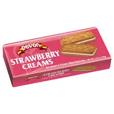 [433371] DEVON STRAWBERRY CREAM BISCUITS 140G