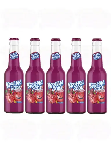 [860013270445] KOOL-AID BLACK CHERRY GLASS SODA 355ML/12CT