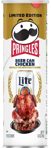 [038000301797] PRINGLES BEER CAN CHICIKEN 158G