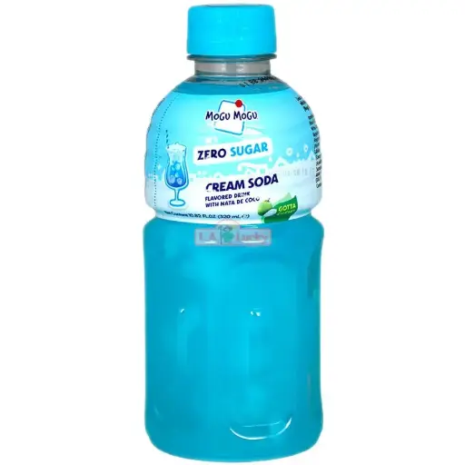 [6399] MOGU MOGU CREAM SODA ZERO SUGAR 320ML/6CT